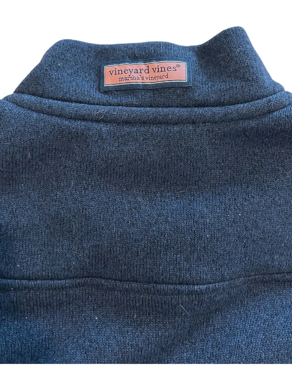 Vineyard Vines Navy 1/4 Zip Pullover